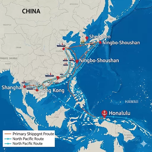 Shipping From China To Honolulu: 2025 Ultimate Guide for Cost, Time & Best Methods