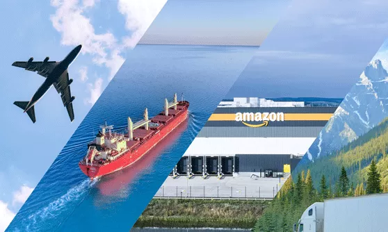 Shipping to Amazon US by sea, air and rail